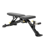 Adjustable incline flat decline bench with transport wheels