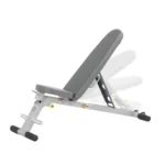 Compact folding weight bench with five exercise angles