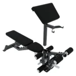 Force USA Adjustable flat incline decline bench with upright storage