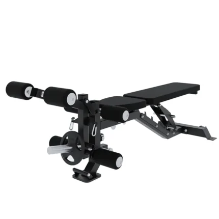 Force USA Base Bench FID Bench connected to a compatible trainer