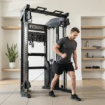 Force USA Compact functional trainer with freestyle pulley arms and built-in storage