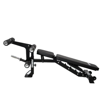 Force USA MyBench FID Bench with preacher curl and leg developer attachments