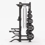 Hammer Strength HD Elite iD Half Rack in a space-efficient training setup