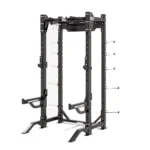 Hammer Strength HD Elite iD Half Rack with storage uprights
