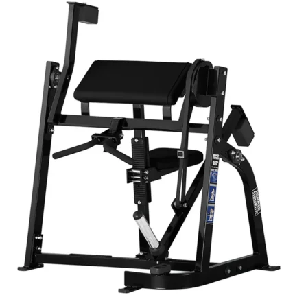 Hammer Strength Plate-Loaded Seated Biceps Machine with ergonomic handles