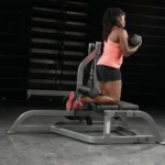 Hammer Strength Plate-loaded assisted Nordic ham machine for posterior chain training