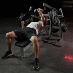 Hammer Strength Plate-loaded horizontal bench press with independent workarms
