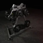 Hammer Strength Seated plate-loaded lateral raise machine with zero-grip workarms