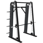 Hammer Strength Smith Machine with integrated weight storage