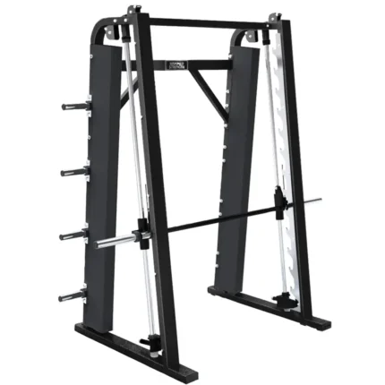 Hammer Strength Smith Machine with integrated weight storage