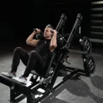 Hammer Strength hack squat with range of motion adjustment