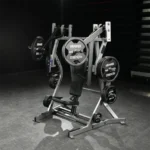 Hammer Strength plate-loaded bench press with converging and diverging motion