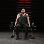 Hammer Strength trap machine for seated or standing shrug exercises