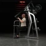 Hammer Strength upper back row machine with independent arms