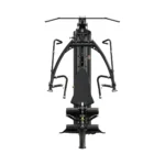 Hoist V4 Compact Hoist home gym with 150 lb weight stack and accessory rack