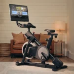 Home cycling workout on NordicTrack bike with iFIT