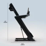Home runner using NordicTrack treadmill with iFIT workout display