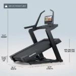 Home workout on NordicTrack treadmill with iFIT training display