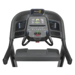 Horizon 7.8 AT Home treadmill with heart rate strap, media controls, and cushioned deck