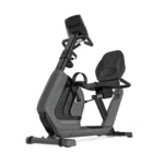 Horizon Comfort R recumbent exercise bike with LCD display and reading rack
