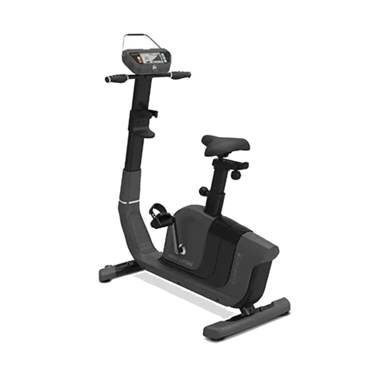Horizon Comfort U Upright Bike with step-through frame and gel seat Horizon Comfort U Upright Bike with step-through frame and gel seat