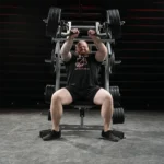 Incline chest press machine with ergonomic handles and independent arms