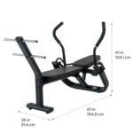 Inspire Fitness Ab Core workout bench with supportive back and head pads