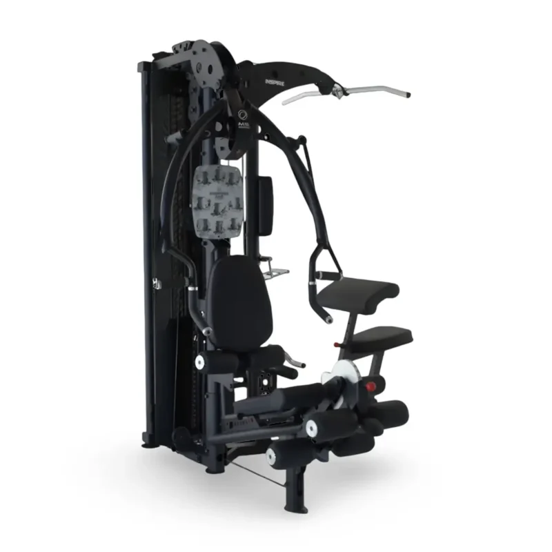 Inspire Fitness M5 Home Gym with dual 215 lb weight stacks