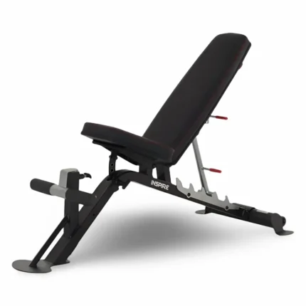 Inspire Fitness SCS Weight Bench in matte black and chrome