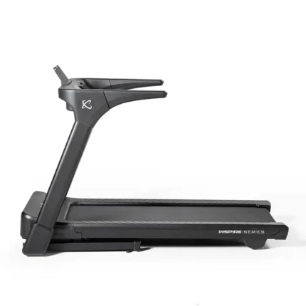 Inspire Series T4 Folding Treadmill with LED console and tablet holder