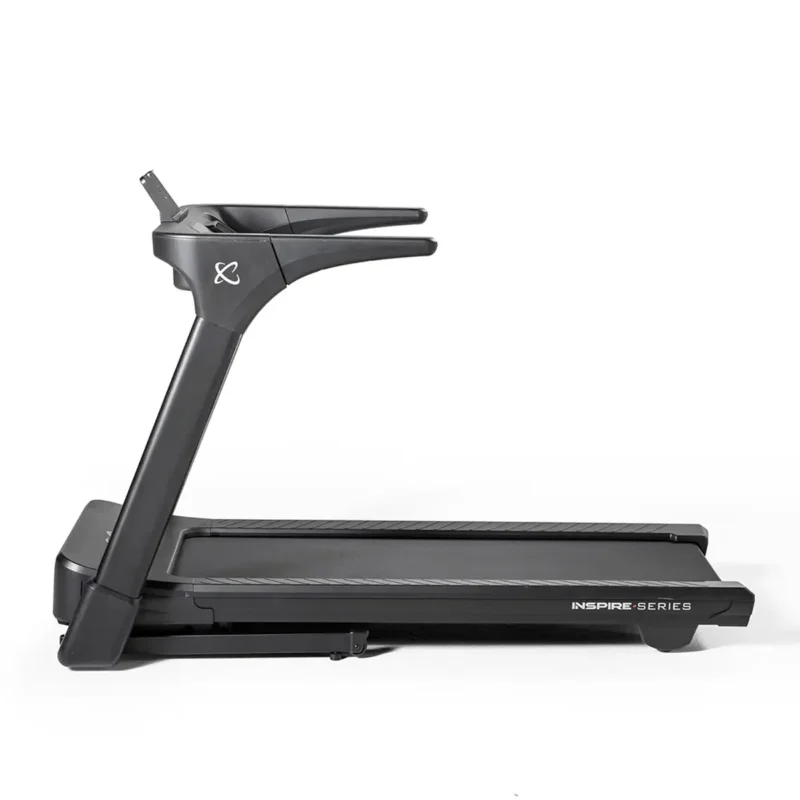 Inspire Series T4 Folding Treadmill with LED console and tablet holder