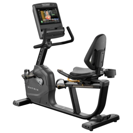 Matrix Endurance Touch Recumbent Cycle with 16-inch touchscreen