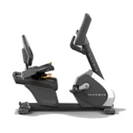 Matrix Performance LED Commercial recumbent bike with ergonomic seat and back support