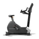 Matrix Performance Premium LED Commercial upright bike with racing design handlebars and elbow support