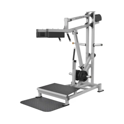 Matrix Varsity Series Perfect Squat Machine with angled footplate