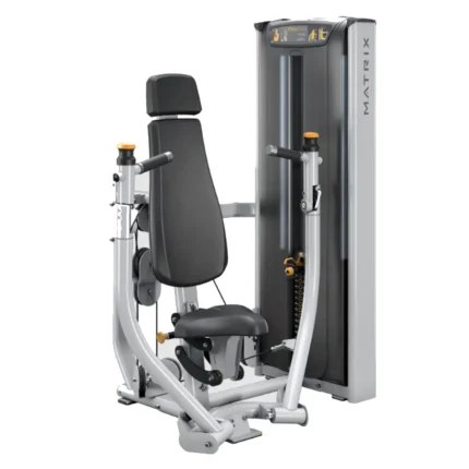 Matrix Versa Converging Chest Press Machine with full stack shields