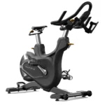 Matrix home spin bike with dual-sided SPD and toe cage pedals