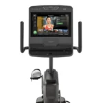 Matrix recumbent bike with step-through design for low-impact cardio