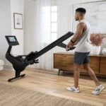 NordicTrack rower with digital resistance and oversized pedals