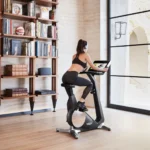 Personal Designer Side view of Technogym stationary bike for immersive home workouts