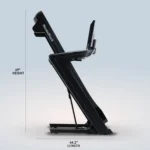 Runner using NordicTrack treadmill with iFIT workout display