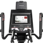 SOLE E35 Home elliptical machine with WiFi, Bluetooth speakers, and reading rack