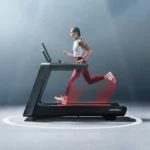 Symbio Runner treadmill with Adaptive Flex Deck and incline controls