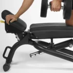 Technogym Adjustable workout Compact ergonomic weight bench with adjustable back rest and seat