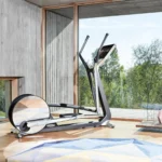 Technogym Cross Personal Premium elliptical trainer with built-in speakers and hand heart rate sensors