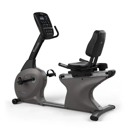Vision R60 Recumbent Bike with white LED console