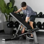 Vision workout bench with wide back pad and 0 to 75 degree adjustment